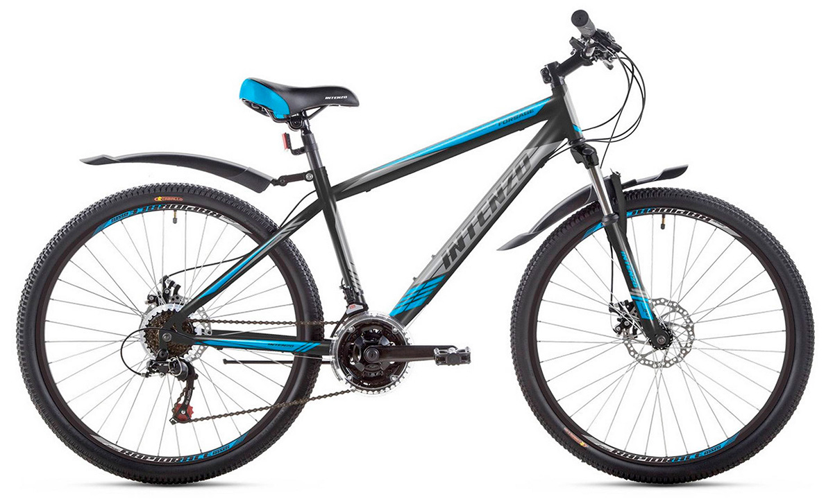 Фотографія Велосипед Intenzo FORSAGE 27,5" (2020) 2020 Чорно-синій